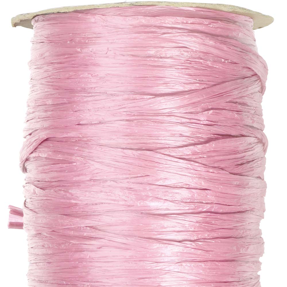 Pink Matte Rayon Raffia - 100 Yards - Bundle of 3 Rolls