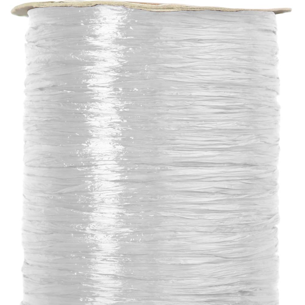 White Pearlized Nylon Raffia - 100 Yards - Bundle of 3 Rolls
