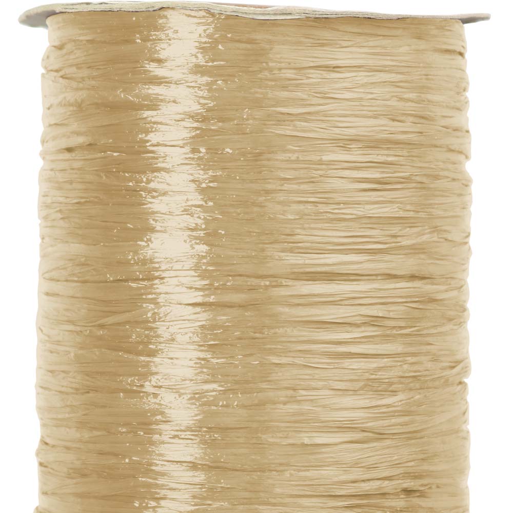 Oatmeal Pearlized Nylon Raffia - 100 Yards - Bundle of 3 Rolls