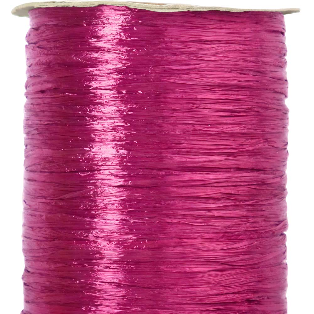 Beauty Pink Pearlized Nylon Raffia - 100 Yards - Bundle of 3 Rolls