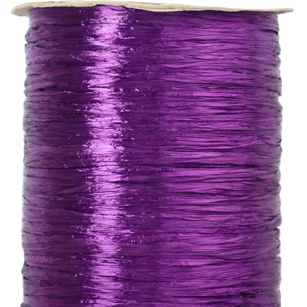 Purple Pearlized Nylon Raffia - 100 Yards - Bundle of 3 Rolls