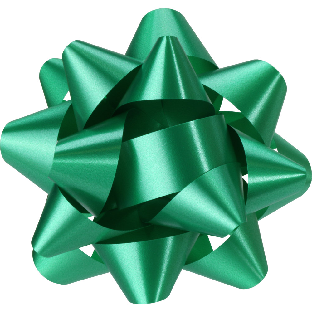 Emerald Star Bows - 3-3/4 in.