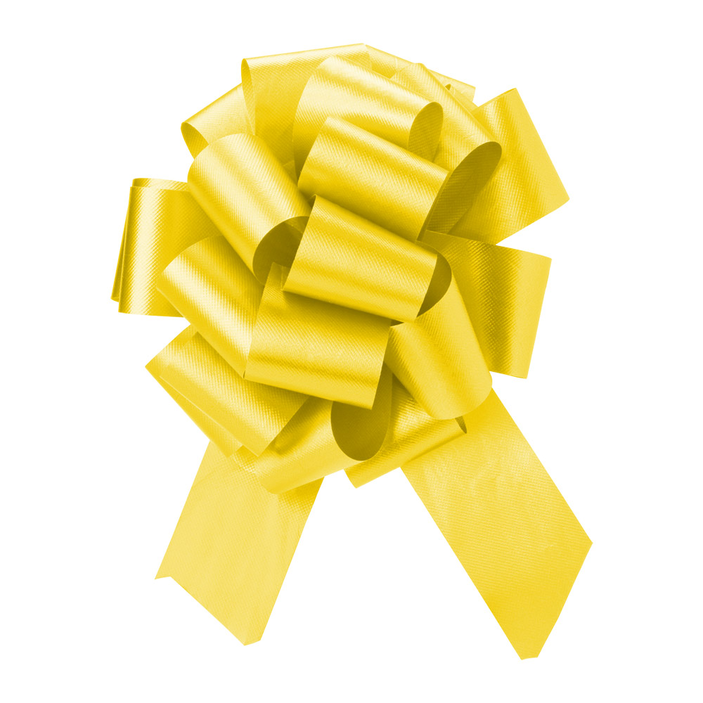 Daffodil Flora Satin Perfect Bows - 4 in.
