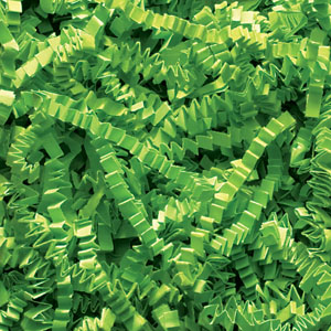 Lime Green Crinkle Cut Shred -  10 Lb.