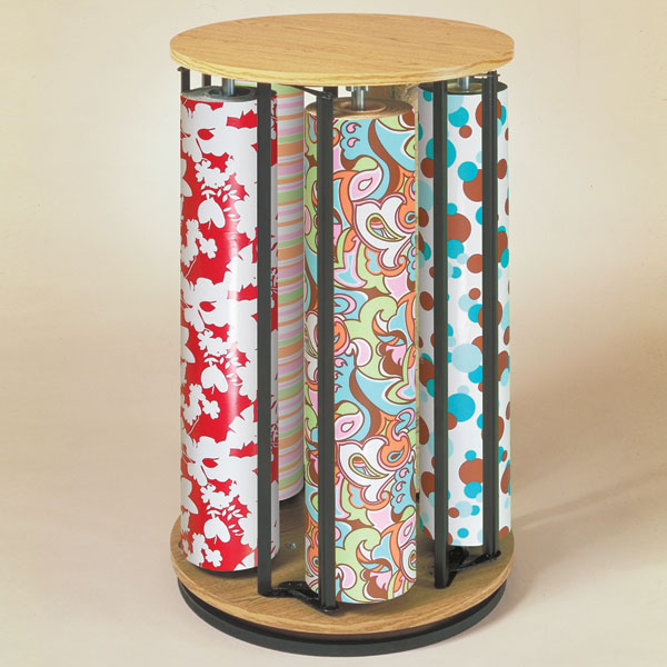 Vertical 5-Roll Suzy Giftwrap Paper Rack - 24 x 37 in.