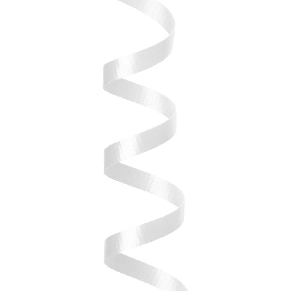 Curling Ribbon, 3/16'' x 500 yds., White - Shamrock