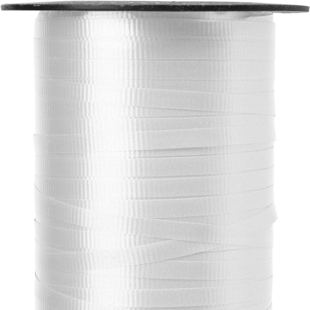 DARICE 2916-39 Curling Ribbon Iridescent Keg, White