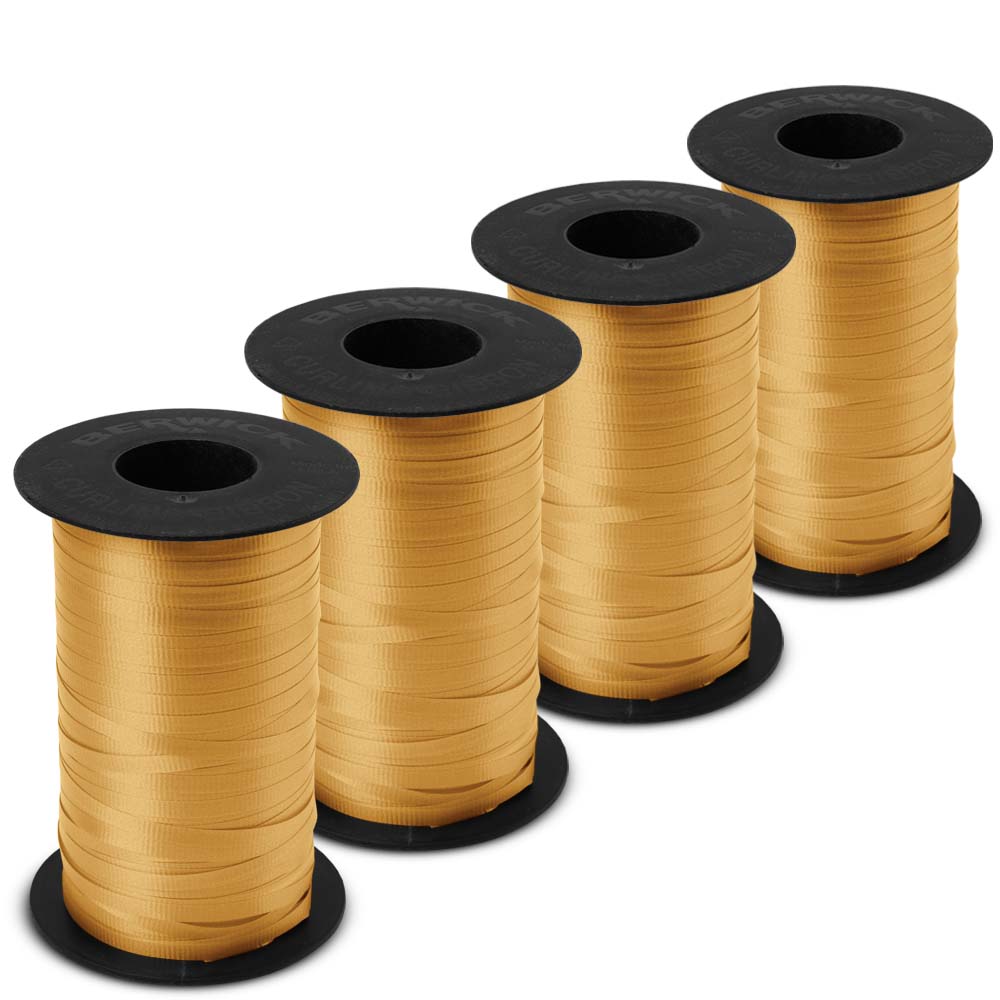 【POTETE】ribbon clip2種類 BABCOR Packaging: Gold Splendorette Curling Ribbon - 3/16 in