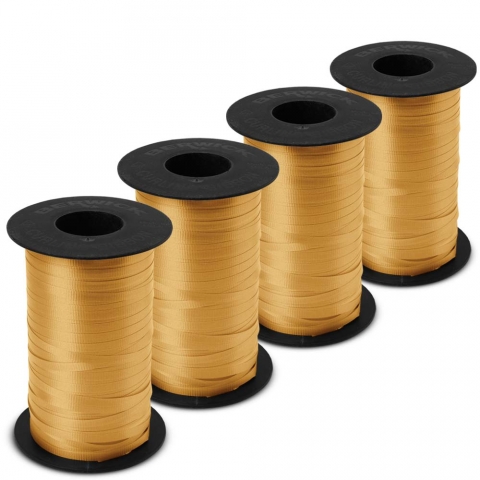 BABCOR Packaging: Gold Splendorette Curling Ribbon - 3/16 in. x