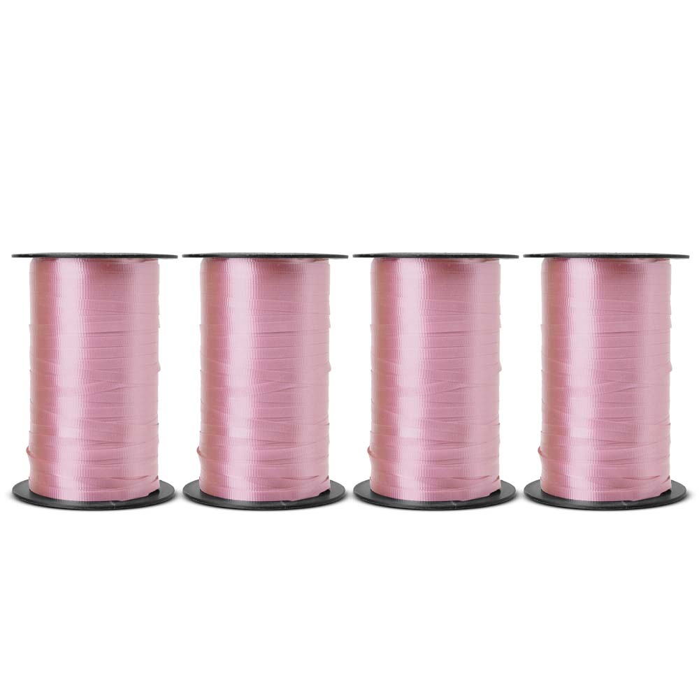 BABCOR Packaging: Pink Splendorette Curling Ribbon - 3/16 in. x 500 Yards -  Bundle of 4 Rolls