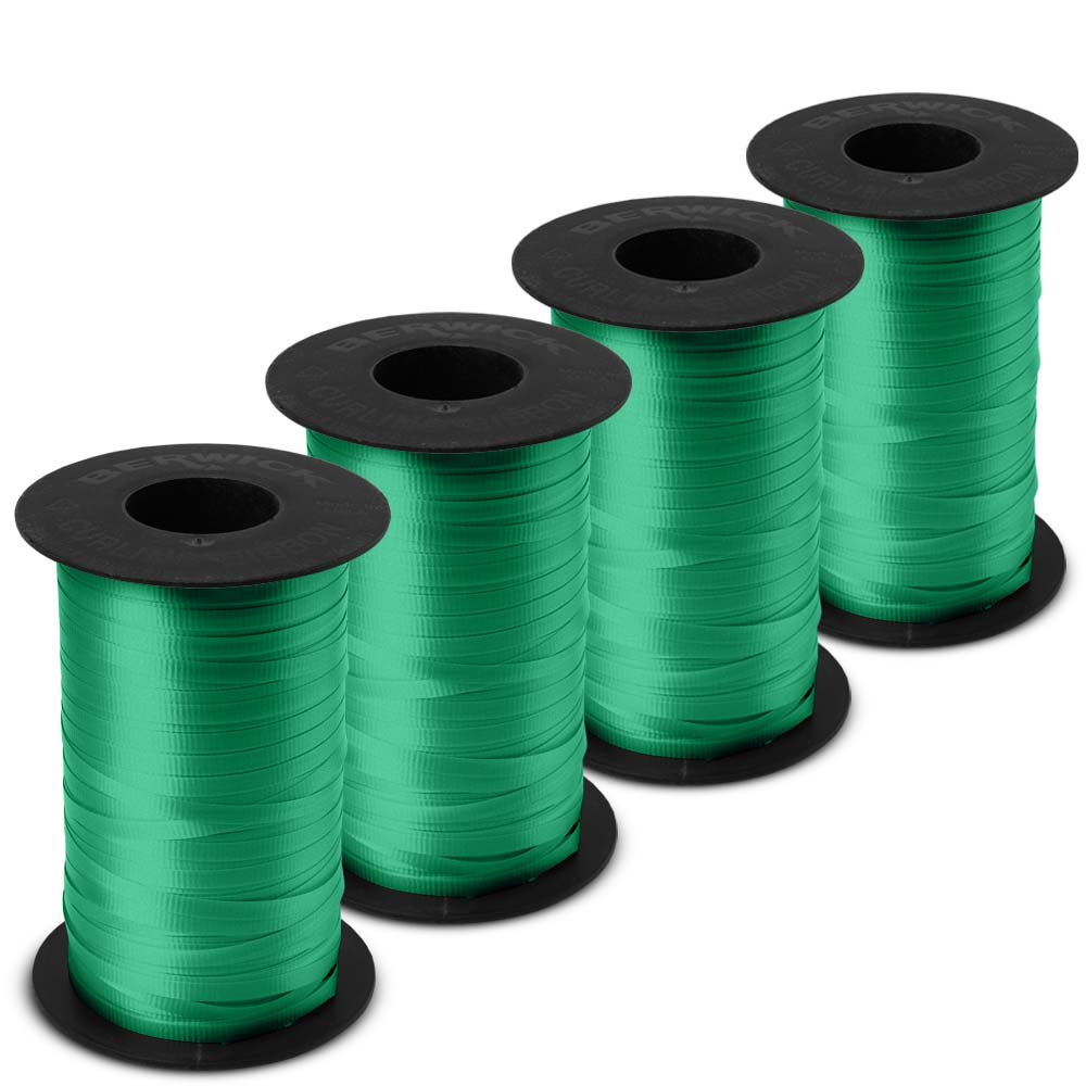 emerald green holographic curling ribbon is a perfect choice for