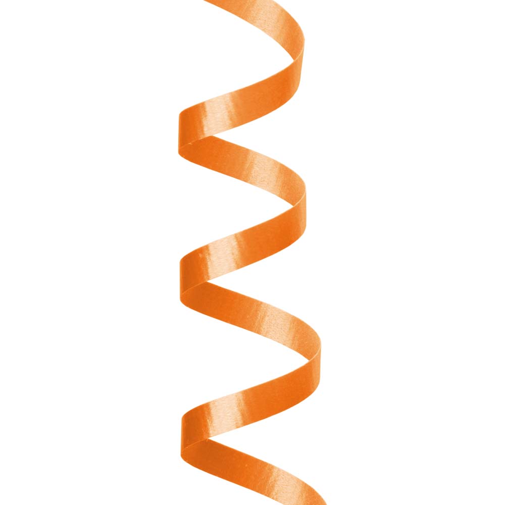Tropical Orange Splendorette Curling Ribbon - 3/16 in. x 500 Yards - Bundle of 4 Rolls