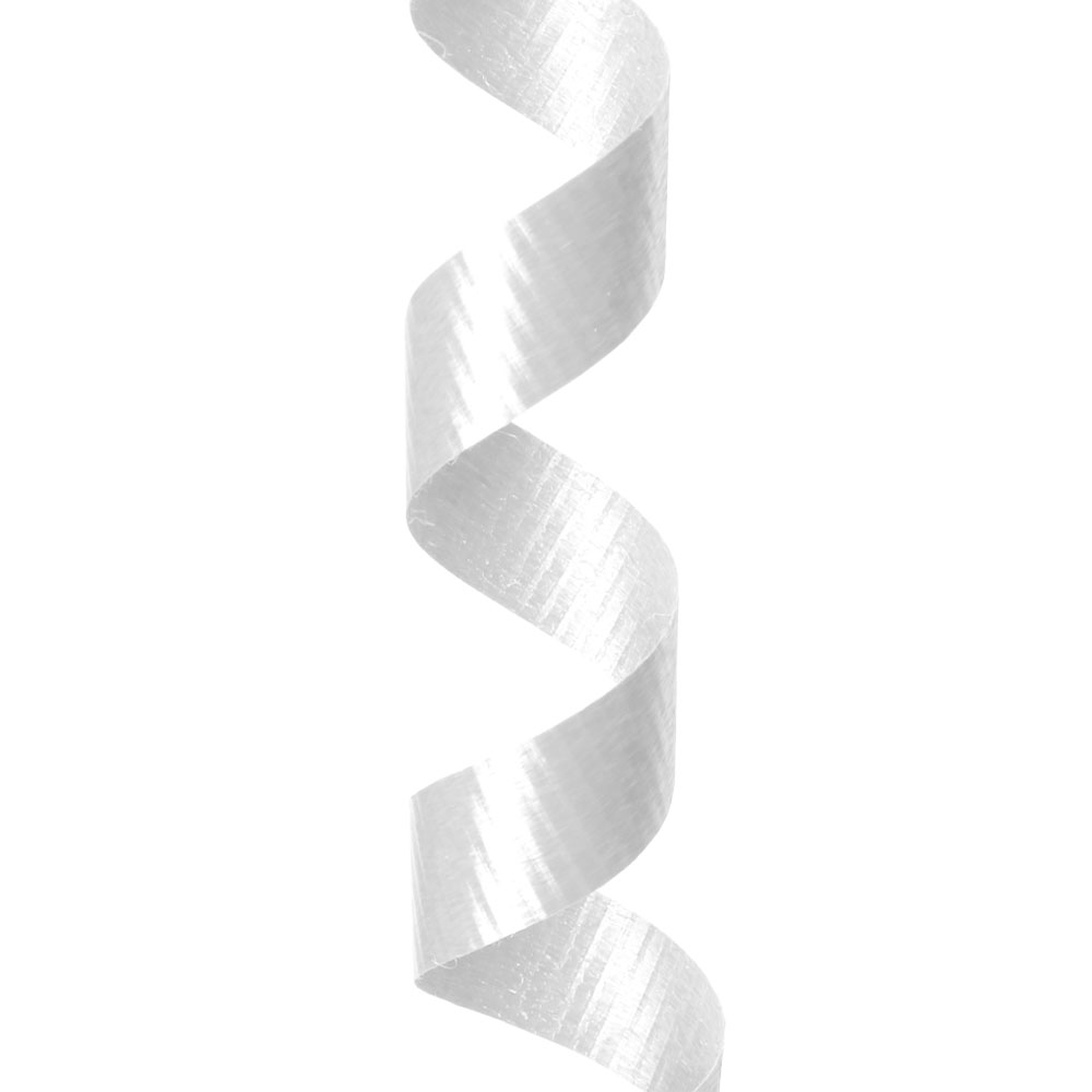 White Splendorette Curling Ribbon - 3/8 in. x 250 Yards - Bundle of 4 Rolls