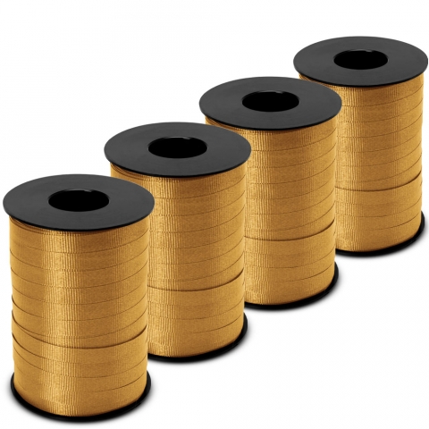 BABCOR Packaging: Gold Splendorette Curling Ribbon - 3/8 in. x 250