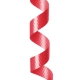 Red Splendorette Curling Ribbon - 3/8 in. x 250 Yards - Bundle of 4 Rolls