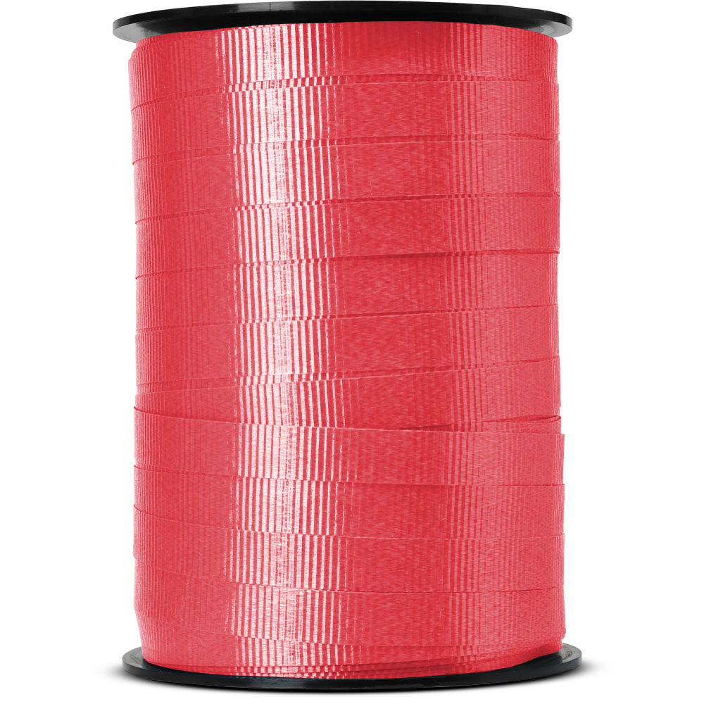 BABCOR Packaging: Lava Red Splendorette Curling Ribbon - 3/8 in. x 250  Yards - Bundle of 4 Rolls