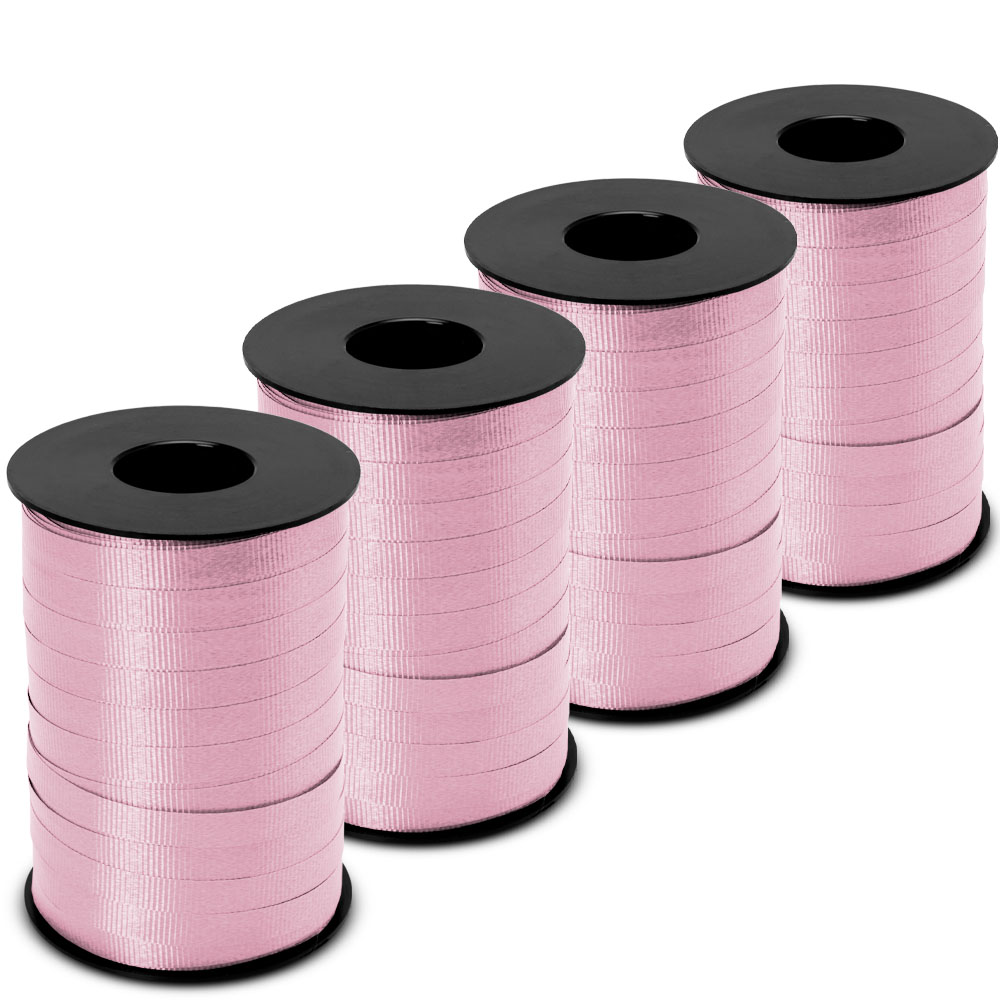 Pink Splendorette Curling Ribbon - 3/8 in. x 250 Yards - Bundle of 4 Rolls  4/Rolls