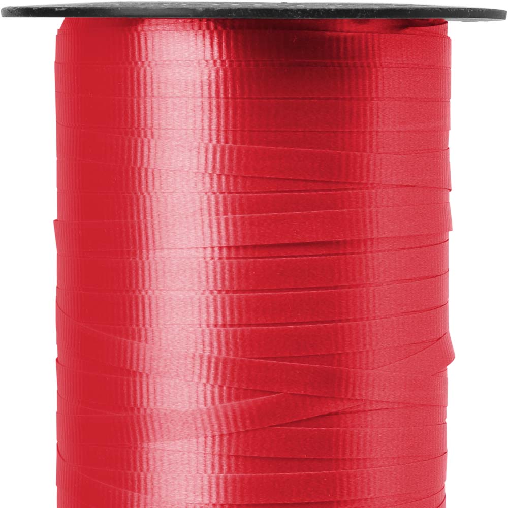 BABCOR Packaging: Lava Red Splendorette Curling Ribbon - 3/8 in. x 250  Yards - Bundle of 4 Rolls
