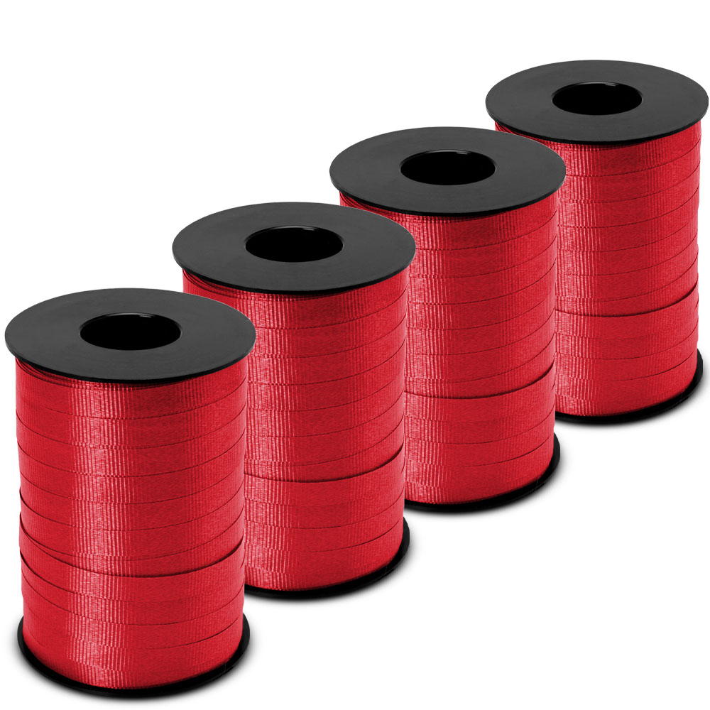 3/8 X 250 Yds Curling Ribbon Hot Red