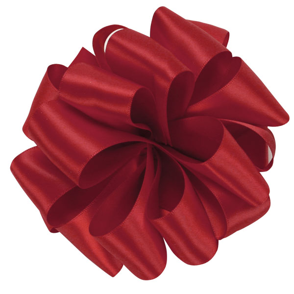 Red Double Face Satin Ribbon - 1-1/2 in. x 50 Yards