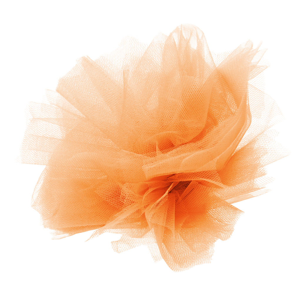Orange Torino Tulle - 6 in. x 25 Yards - Bundle of 4 Rolls