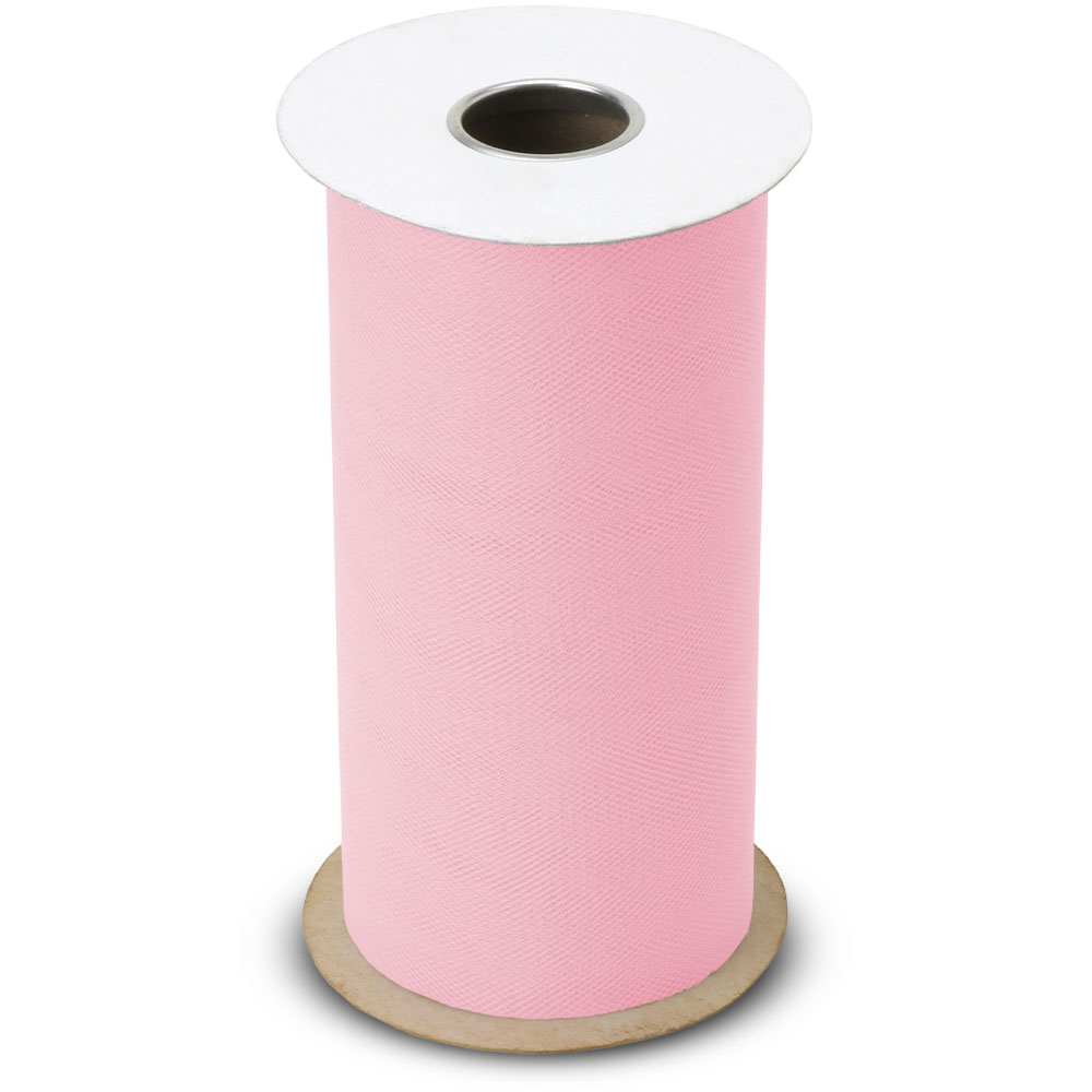 BABCOR Packaging: French Pink Torino Tulle - 6 in. x 25 Yards