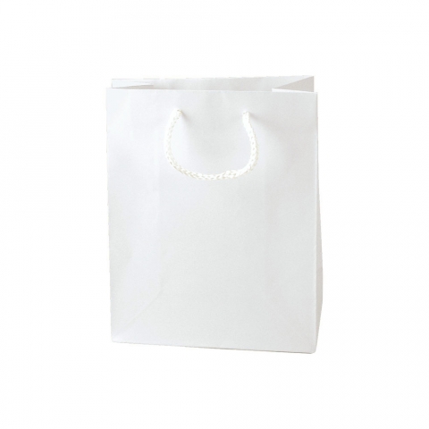 13 x 5 x 10 Matte Black Eurotote Shopping Bags