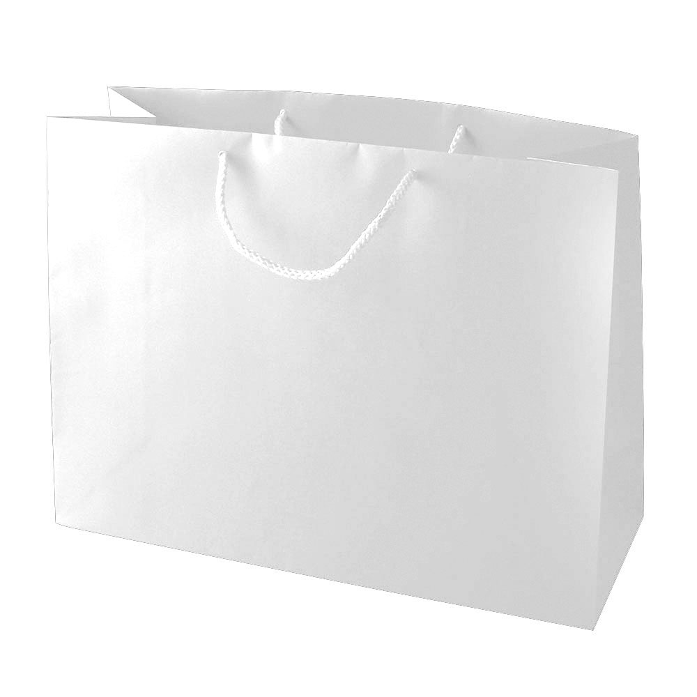 13 x 5 x 10 Matte Black Eurotote Shopping Bags