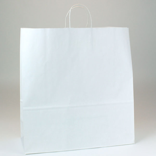 White Kraft Paper Shopping Bag - 18 x 7 x 19