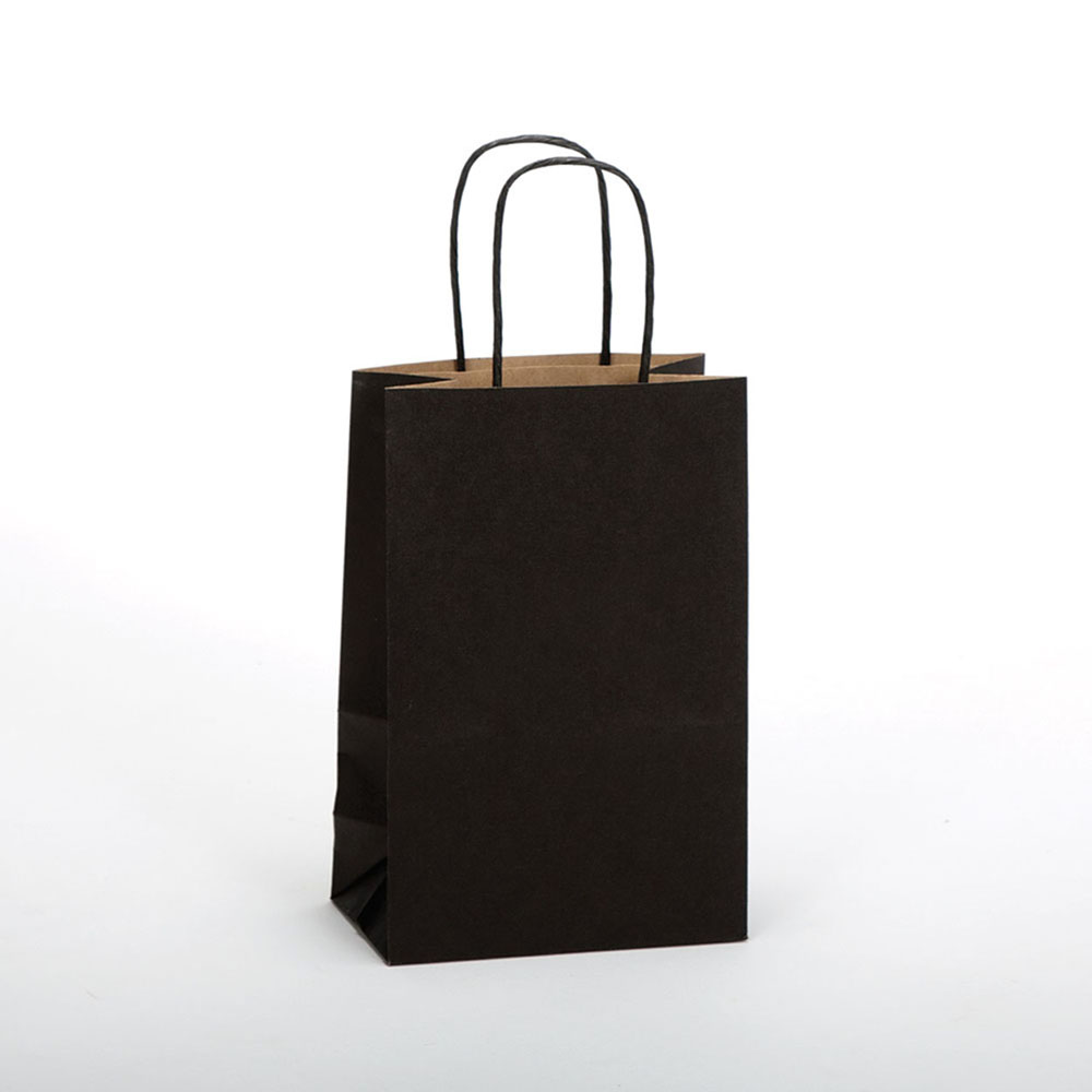 Noir Tinted Kraft Paper Shopping Bag - 5 x 3 x 8