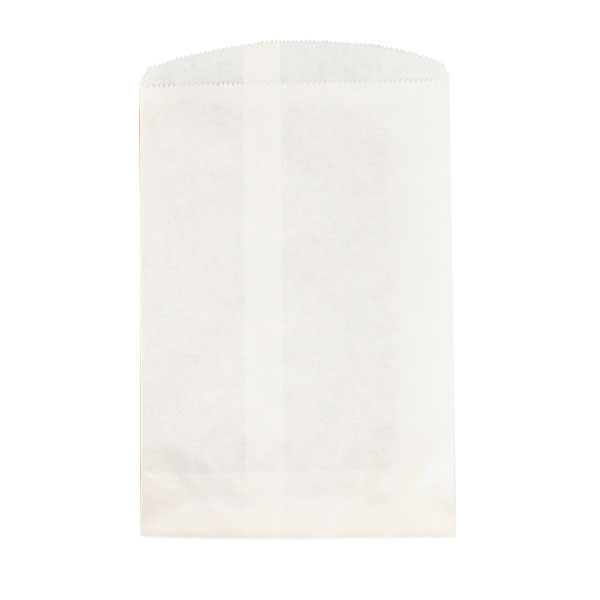 White Kraft Paper Merchandise Bag - 6-1/4 x 9-1/4 in.