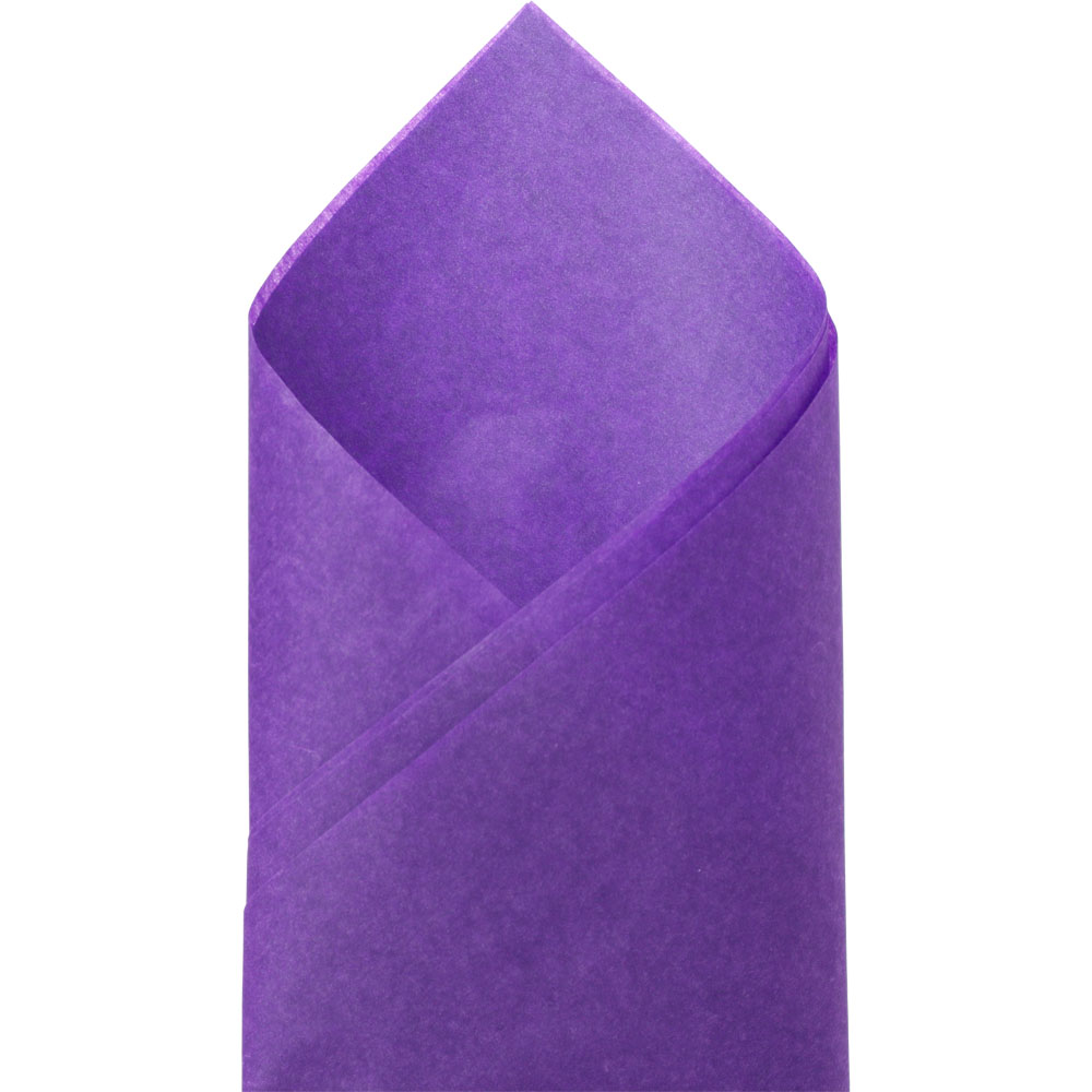 Purple Satinwrap Solid Tissue - 20 x 30 in. 480/Pack