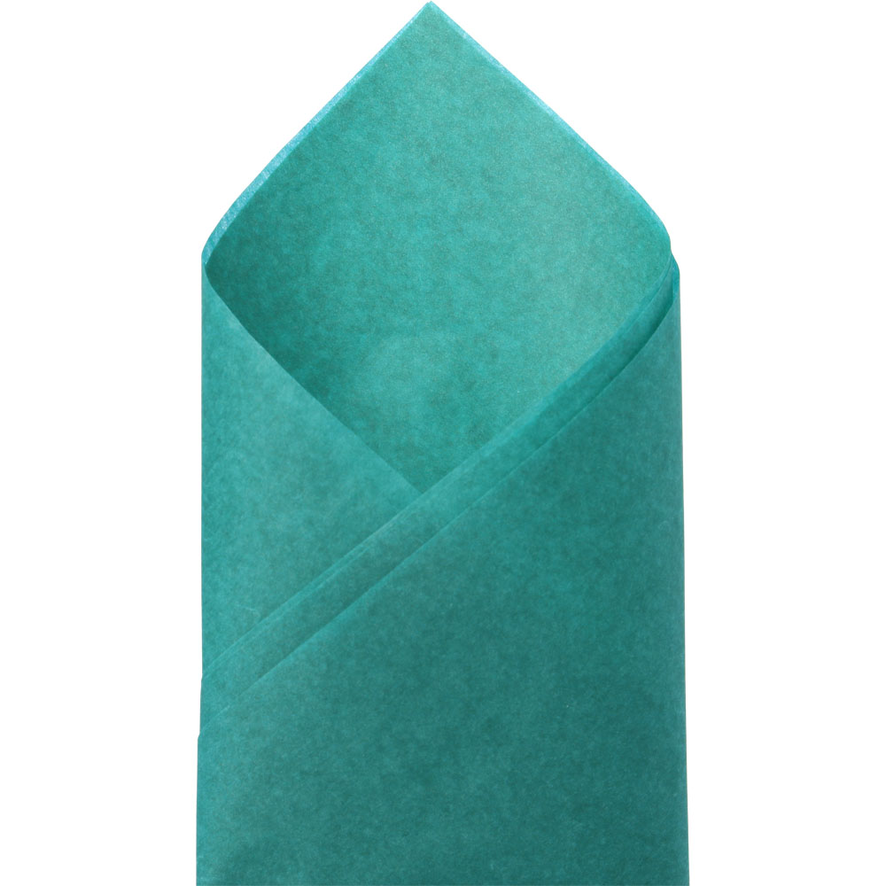 Teal Satinwrap Solid Tissue - 20 x 30 in.