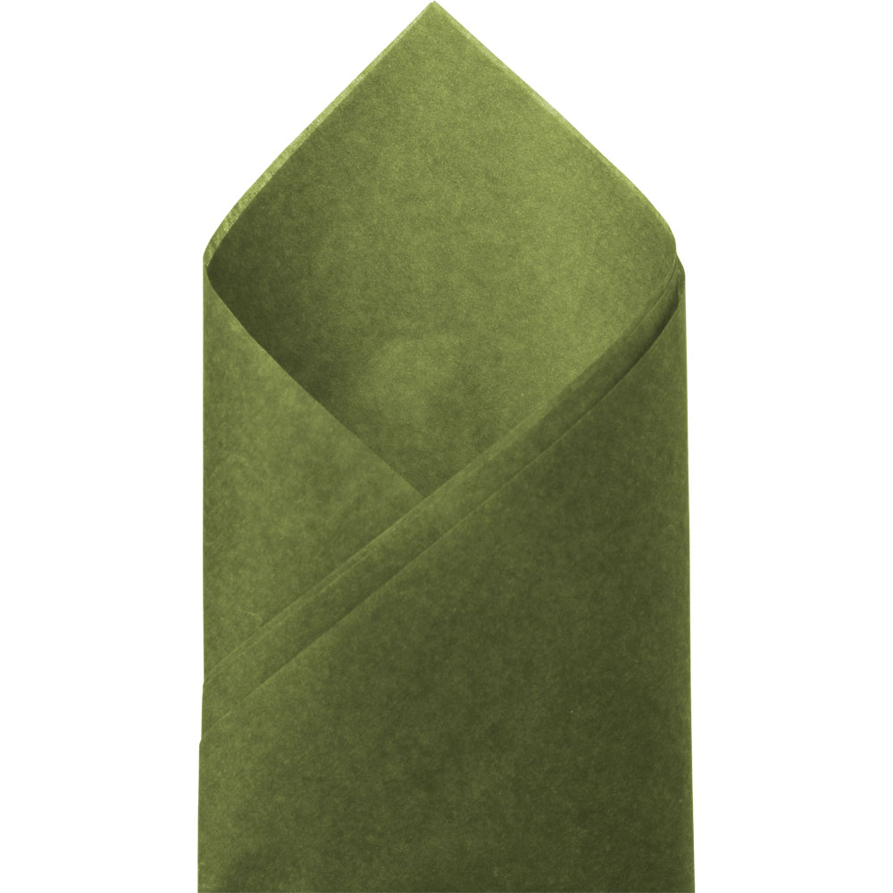 Olive Satinwrap Solid Tissue - 20 x 30 in.