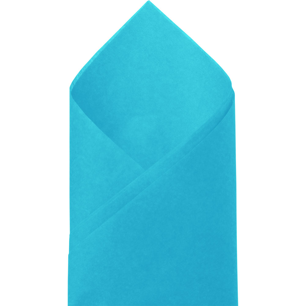 Bright Turquoise Satinwrap Solid Tissue - 20 x 30 in.