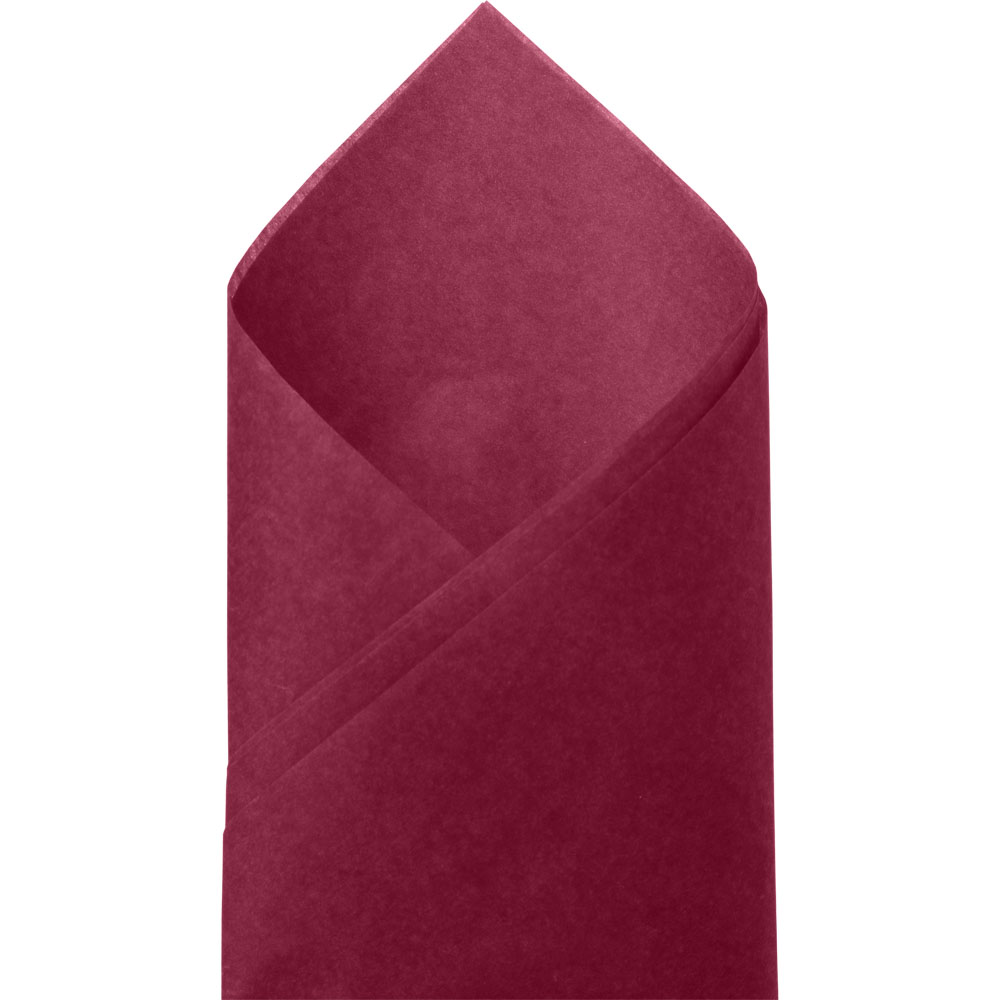 Claret Satinwrap Solid Tissue - 20 x 30 in.