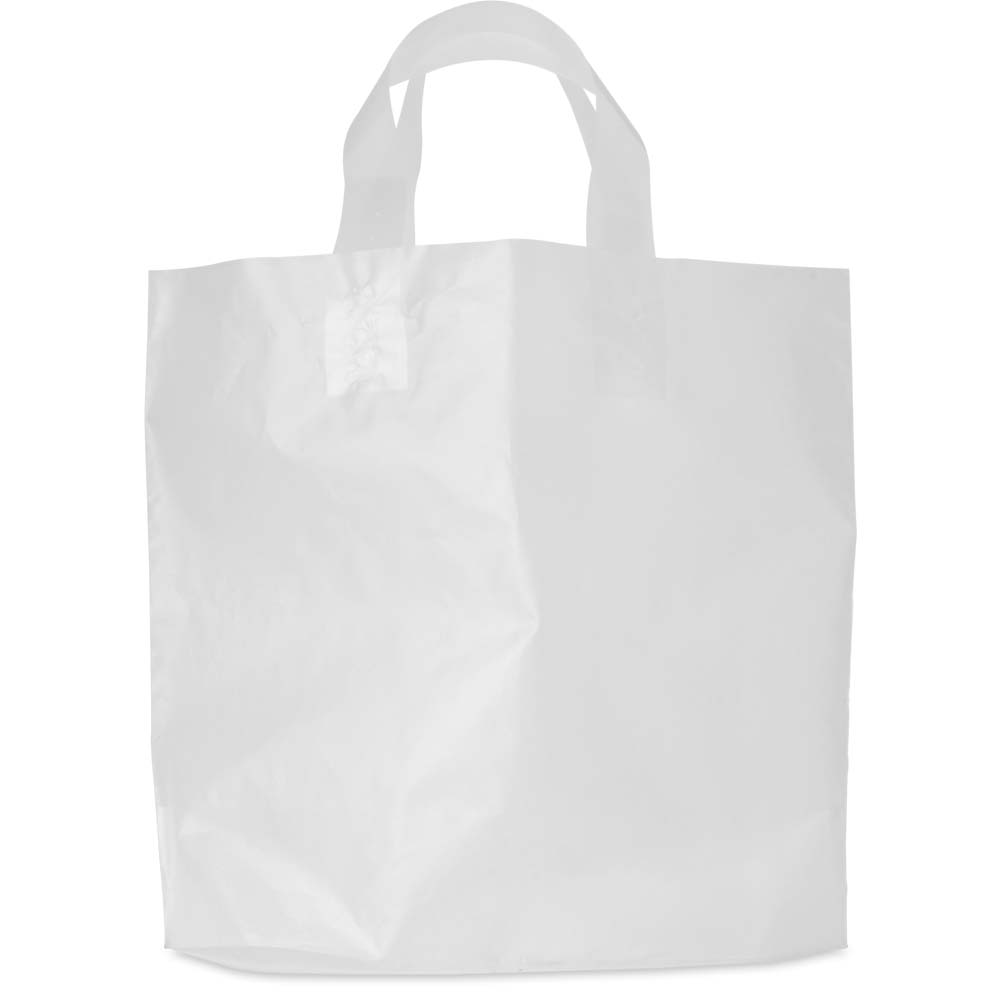 BABCOR Packaging: Clear Frost Plastic Ameritote Shopping Bags w