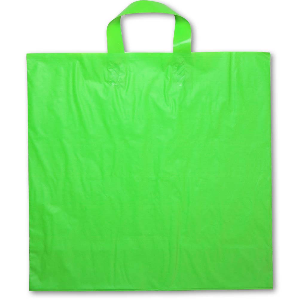 BABCOR Packaging: Citrus Green Plastic Ameritote Shopping Bags w
