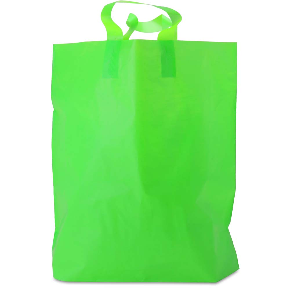 BABCOR Packaging: Citrus Green Plastic Ameritote Shopping Bags w