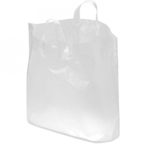 Soft Loop Plastic Bags - Custom Soft Loop Handle Bags