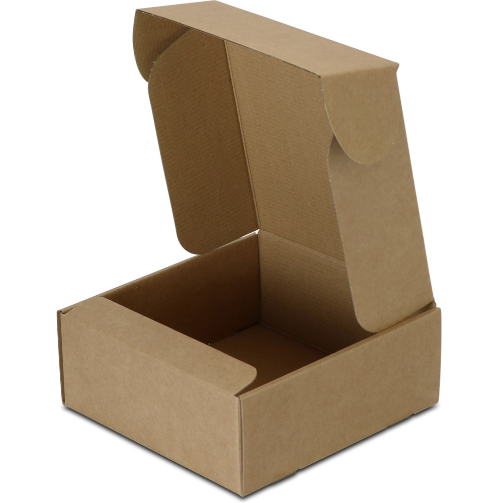 Natural Brown Kraft Corrugated Mailer Boxes - 7-5/8 x 8 x 3-1/4 in.