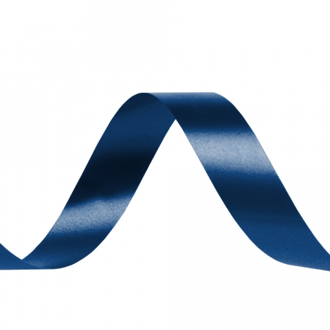 BABCOR Packaging: Navy Splendorette Ribbon - 3/4 in. x 250