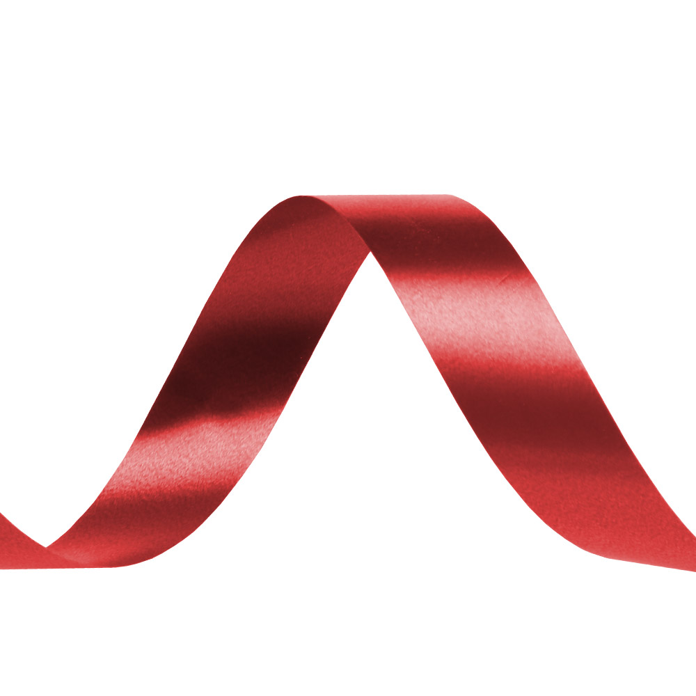 Red Splendorette Ribbon - 3/4 in. x 250 Yards - Bundle of 2 Rolls