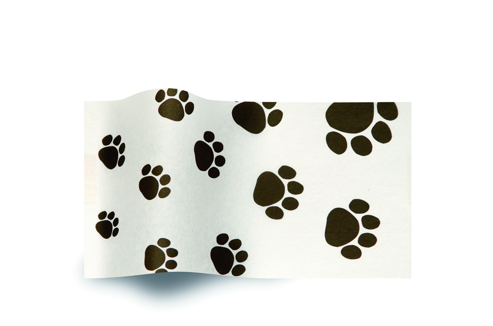 Puppy Paws Stock Printed Tissue - 20 x 30 in.