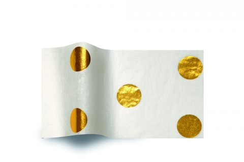 Gold Hot Spots Reflections Satinique Tissue - 20 x 30 in.